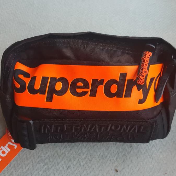 ✅ TERHEMAT WAISTBAG COWOK✅ ORIGINAL SUPERDRY INTERNATIONAL WAIST BAG BELT TAS PINGGANG ORANGE