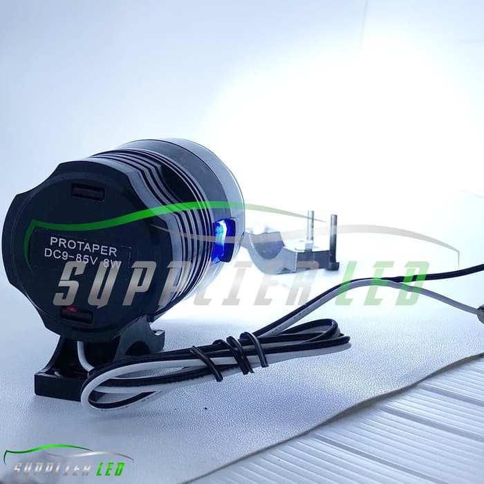 Lampu Tembak Sorot LED CREE Motor Mobil Bulat Strobo Kiri