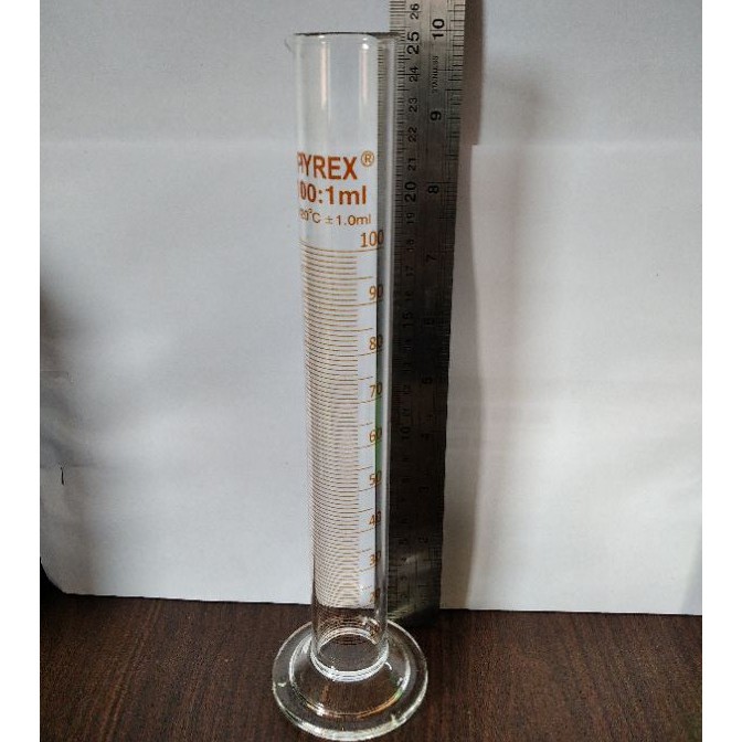 gelas ukur pyrex 100 ml