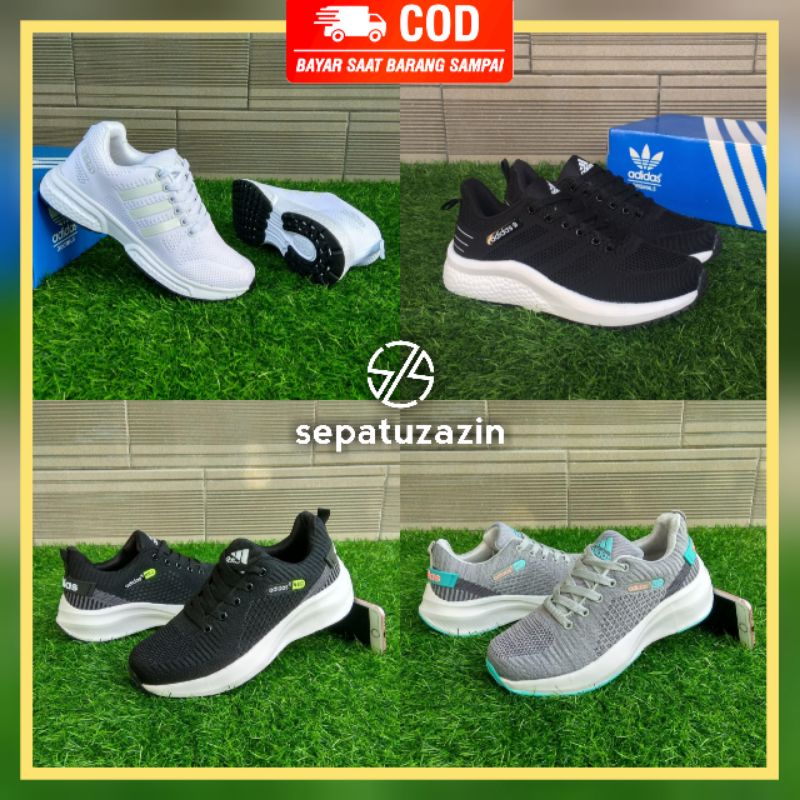 Sepatu Olahraga Wanita Adidas Sneakers Senam Running Sports Premium - Sepatu Sneakers Olahraga Senam