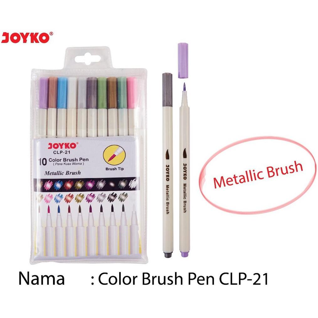 

joyko metallic brush pen 10clr CLP-21