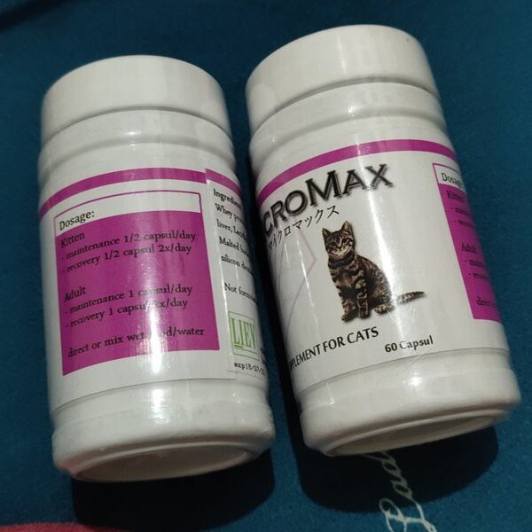 Micromax Feline isi 60 pcs Micro Max Vitamin Daya Tahan Tubuh Kucing