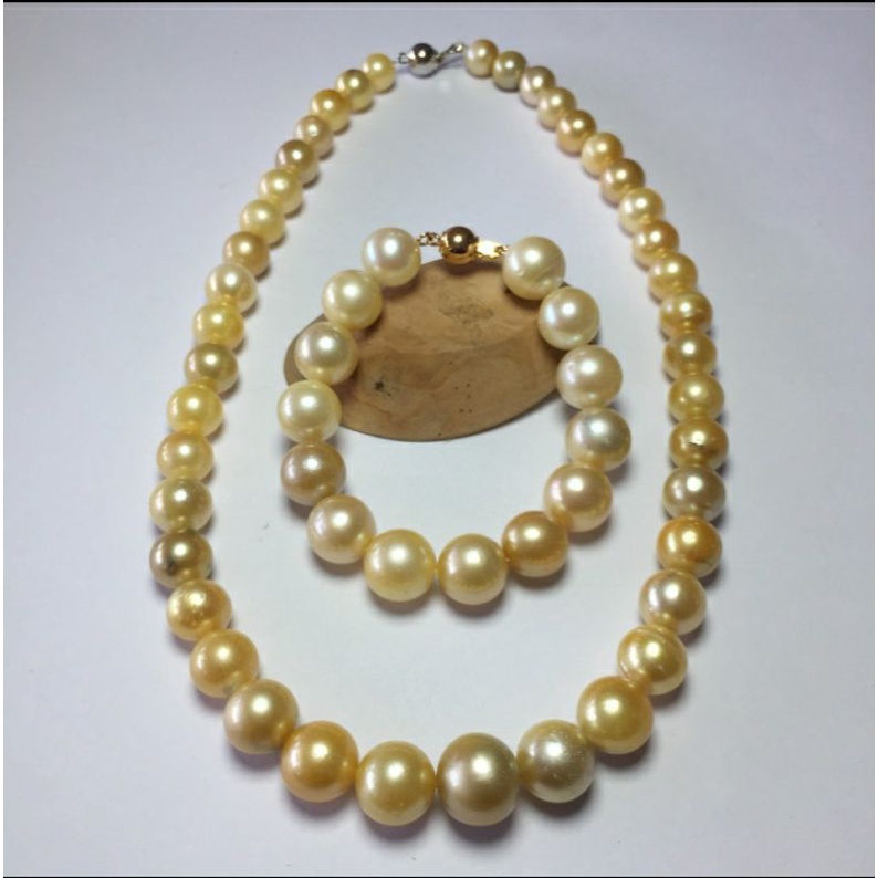 set mutiara laut kalung mutiara laut gelang mutiara laut stelan kalung gelang mutiara laut