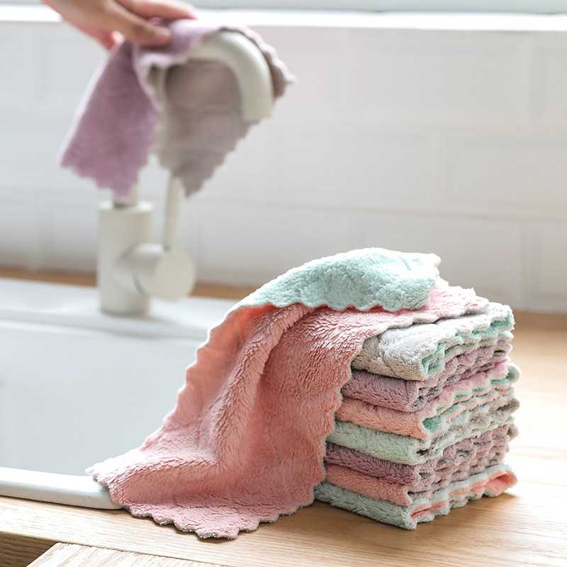 Kain Lap Dapur Serbaguna Microfiber Cleaning Cloth