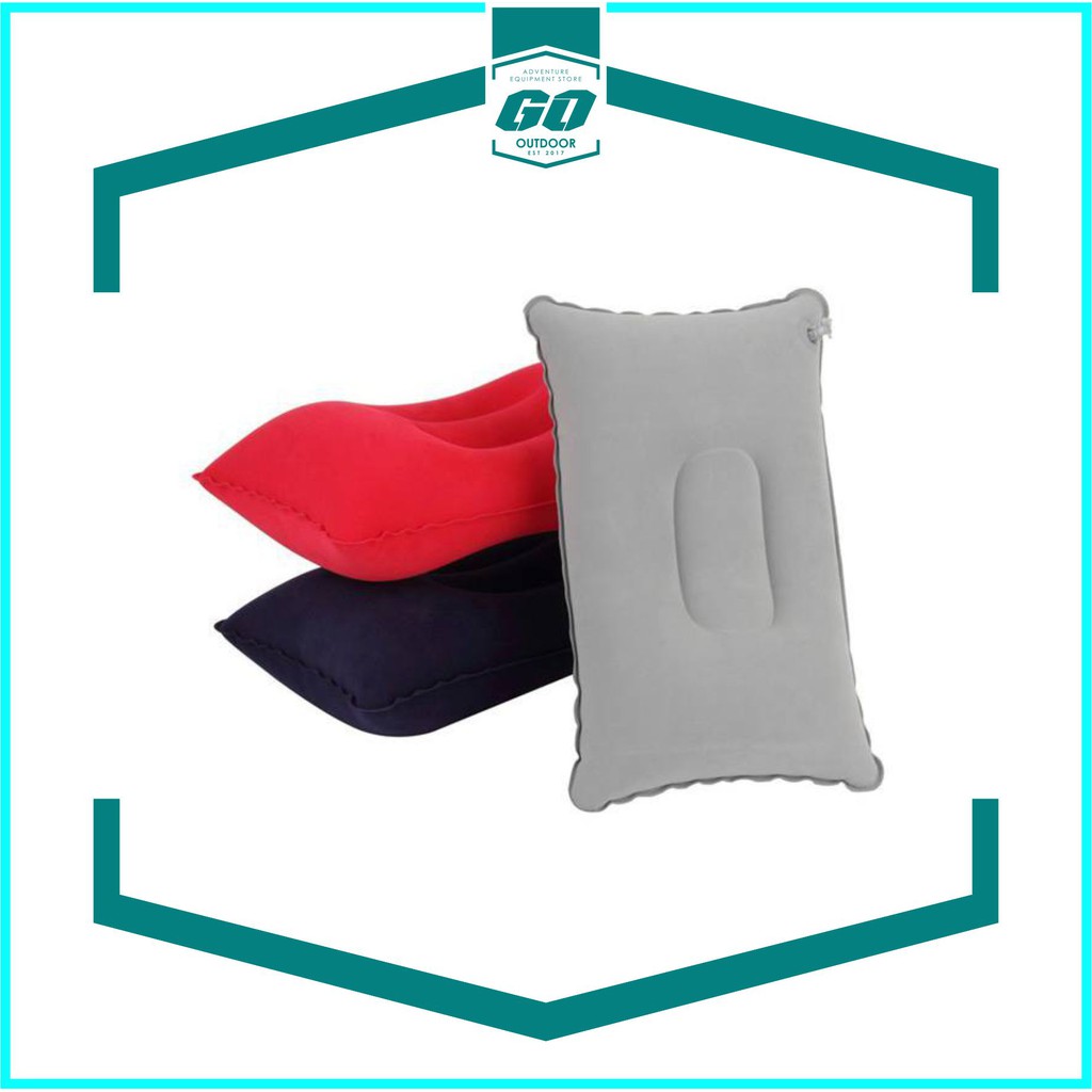 Bantal Angin Kotak Travel Pillow - Bantal Tiup Travel Air Pillow Portable Bantal Tidur Perjalanan