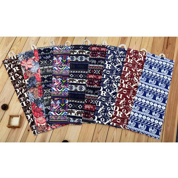 MARCO Bohemian Tas Pensil Gulung Canvas 48 Slot 20.5x60cm