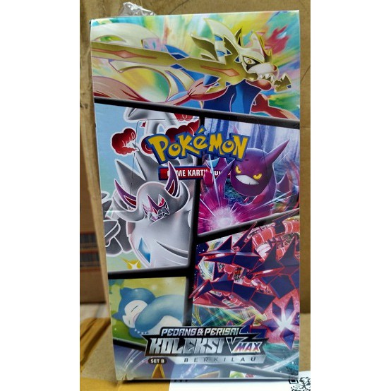 Kartu Pokemon TCG Booster Box 7B Seri 7 Set B SC3b1 Pedang dan Perisai Koleksi VMax Berkilau