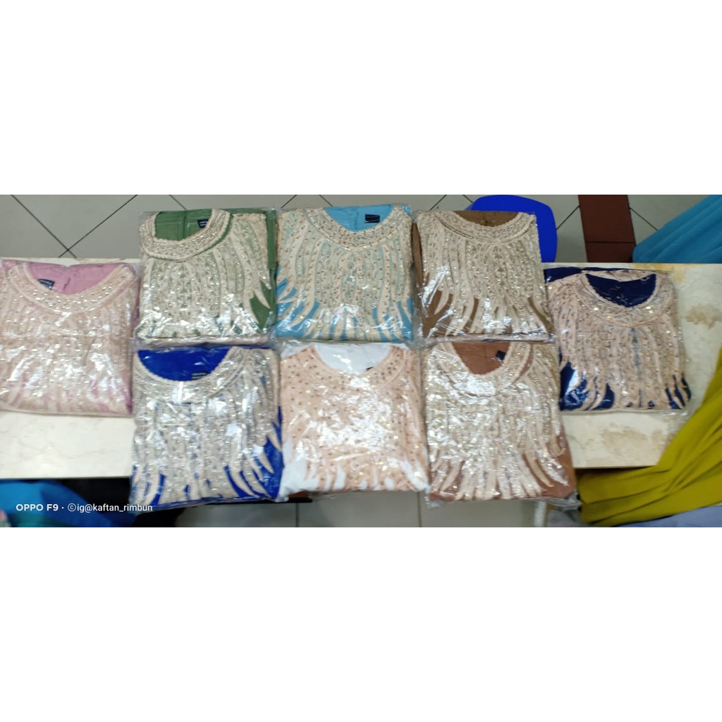 Dress Kaftan Ceruty Payet Bordir Premium dan Mewah