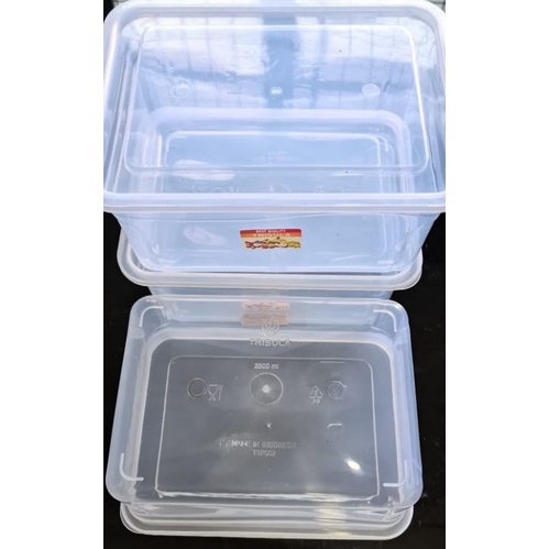 toples/sealpack/foodbox 2500ml warna dan bening