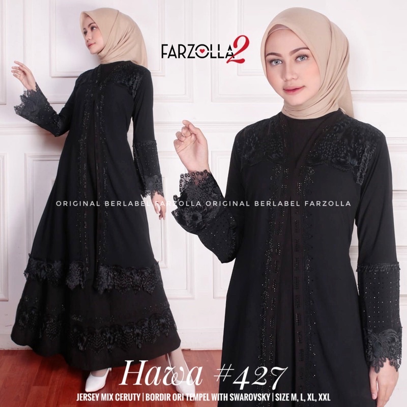 Abaya Turkey | Hawa #427 | Busana Arab Muslimah Original by Farzolla