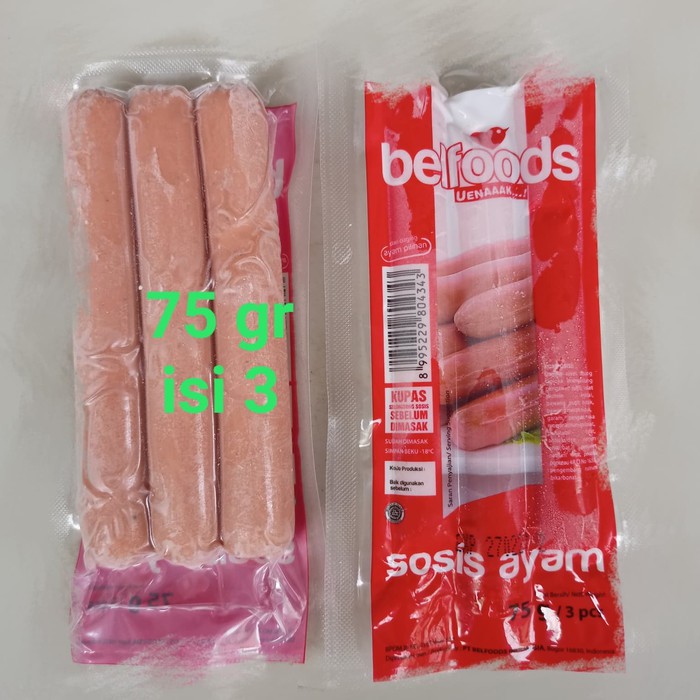 

Belfoods Uenak Sosis Ayam 75 gr