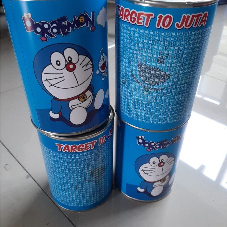 Celengan Target 15 jt nominal  / TABUNGAN TARGET 20 JUTA KARAKTER DORAEMON BUKA TUTUP