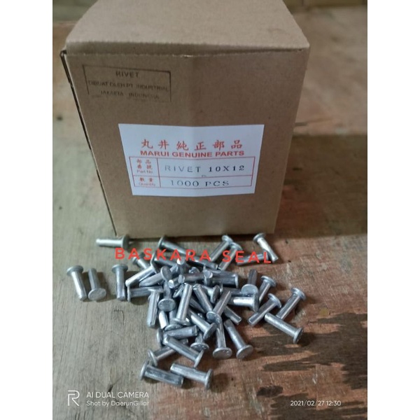 PAKU KAMPAS REM/PAKU RIVET ALMUNIUM 10X12