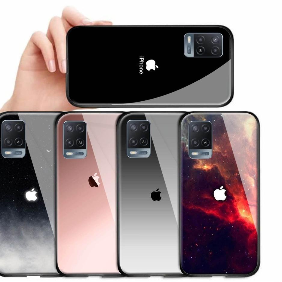 Terbaru.. [S01] Softcase Glass Kaca Oppo A54 - Casing Handphone Oppo A54 - Case Oppo A54