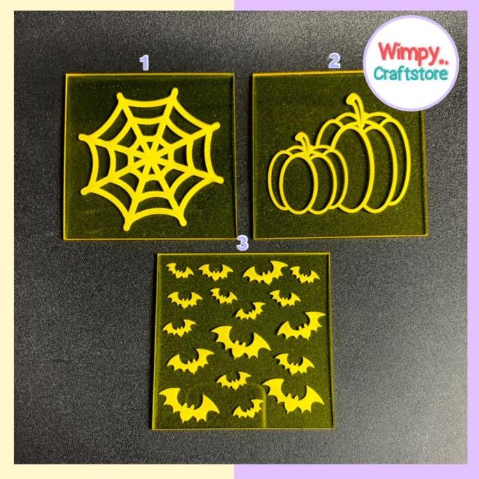 

Texture Tiles Halloween Cetakan Stamp Clay Texture Sheet Halloween 3 wimp11 Murah