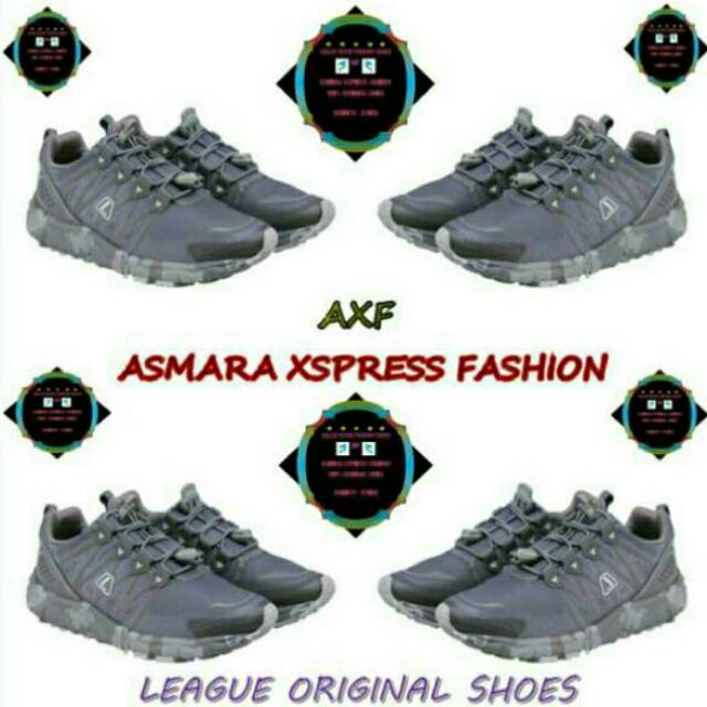 League Original Kumo 1.5 Camo Army LA Sepatu Lari - Cloudburst Ash Vapour Blue Dep Grey