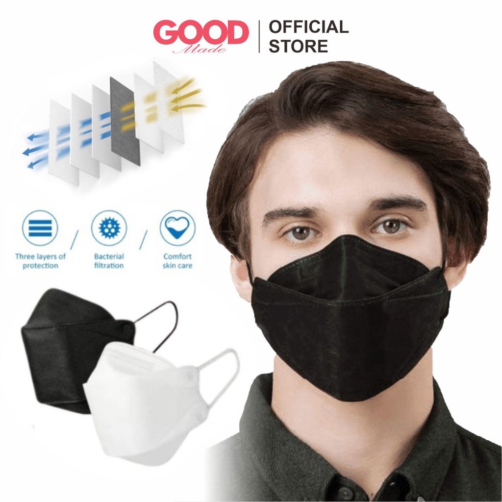 GOOD MADE - Masker KF94 Anti Virus Medel 3D Korean Filtration Disposable Tebal Efektif 98% Original | COD