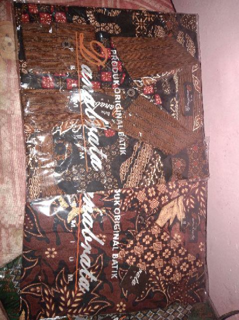 Qnunbatik Hem/kemeja Batik Lengan Panjang Pria Uk Standard - 5l Narita Prodo