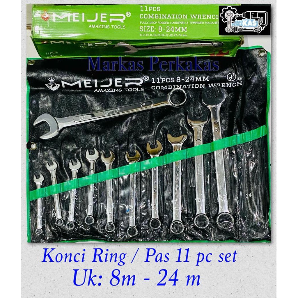 KUNCI RING PAS 11PCS MEIJER