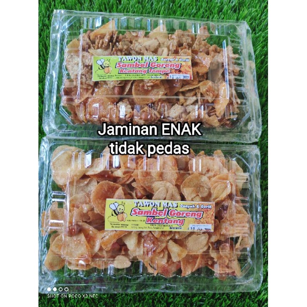 Stok baru...Sambel goreng kentang kering kentang Tawon mas ED 25 Okt 2023 dan sambal goreng kentang tempe tawon mas tidak pedas dan sambal goreng kentang pedas kentang kacang teri