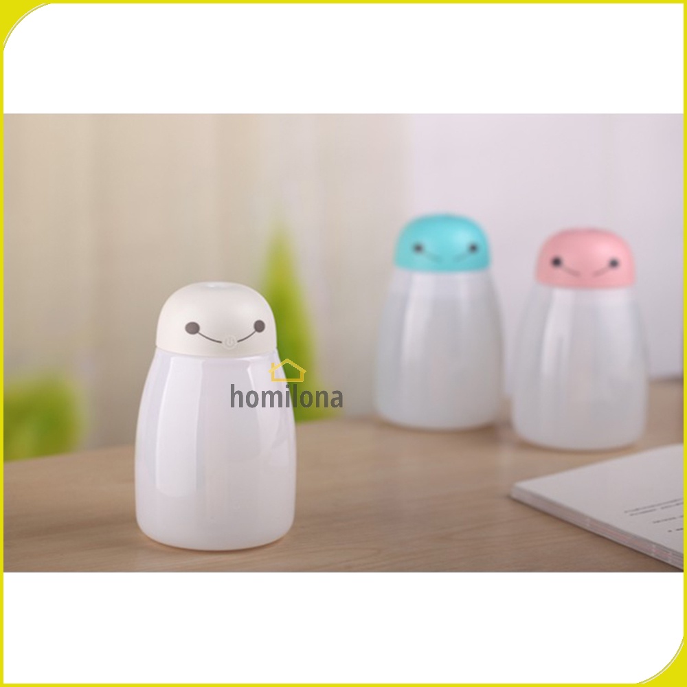 Baymax Mini Humidifier Diffuser Aromaterapi LED RGB Night Light 400ml - Taffware HUMI H803 Blue - Aromatherapy Essential Oil Burner