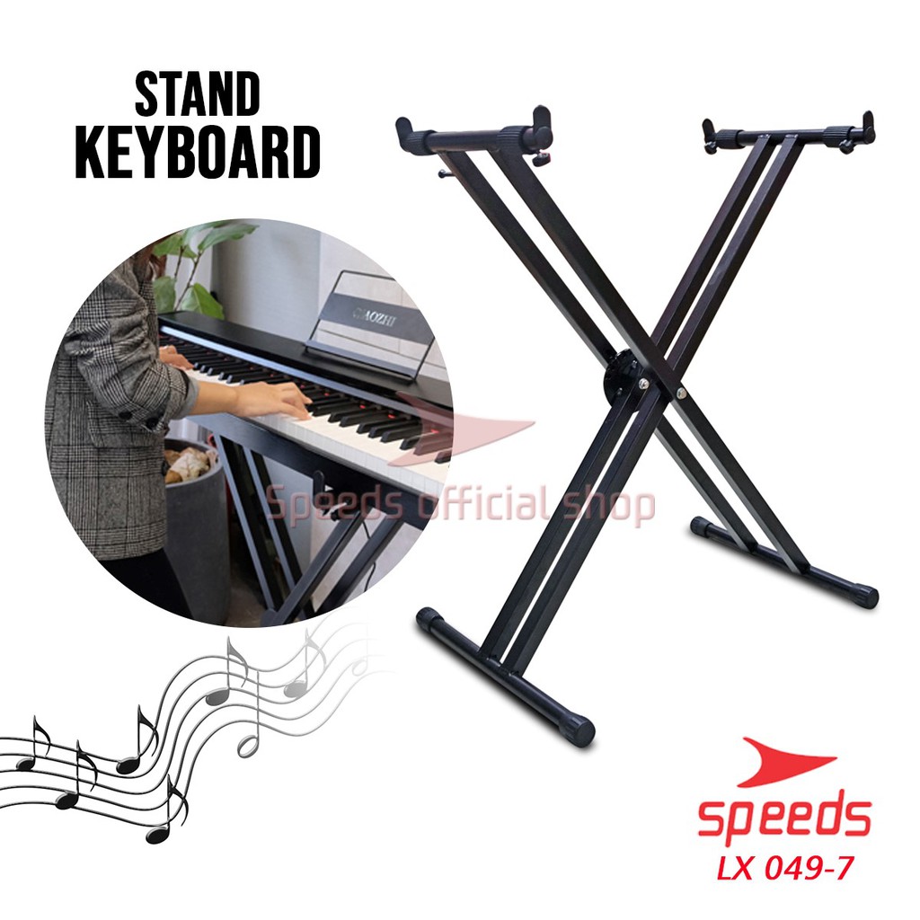 Jual SPEEDS Alat Musik Stand Keyboard Double Kaki Keyboard X Untuk ...