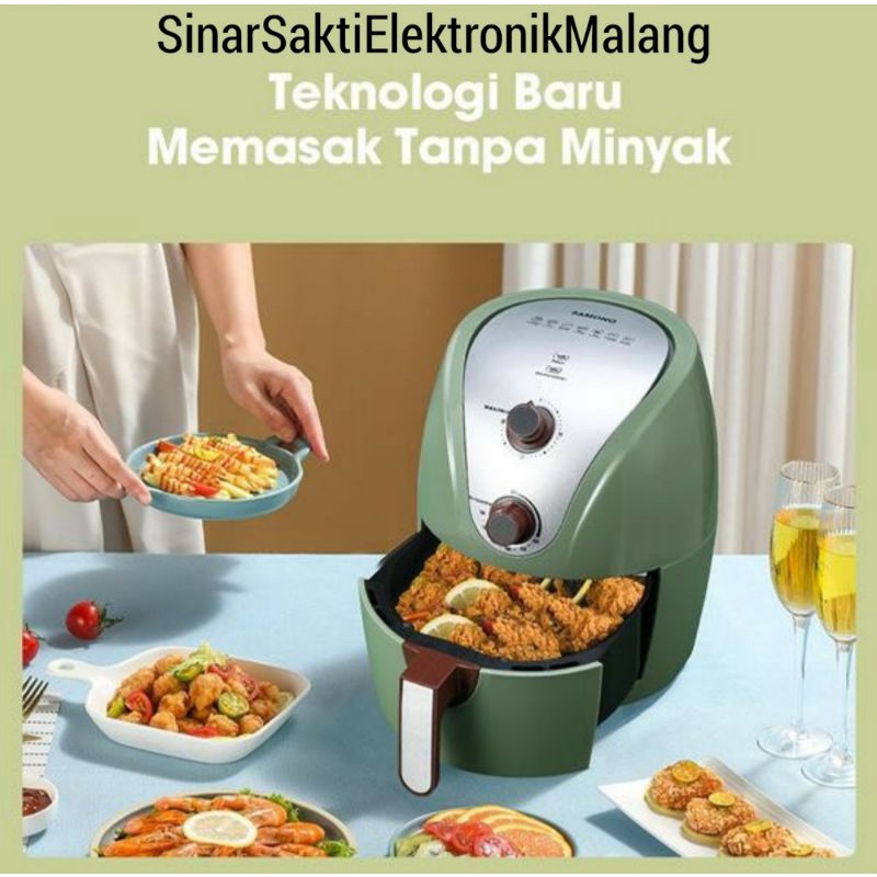 Samono Air Fryer Mesin Penggorengan Tanpa Minyak Garansi Resmi 4.5L