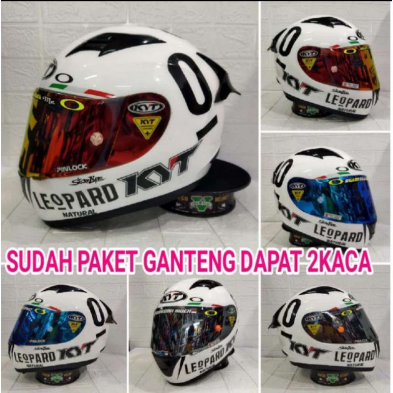 KYT R10 WHITE PAKET GANTENG TERMURAH