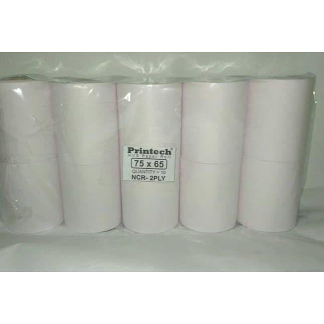 

Printech Kertas Struk Kasir 75 x 65 2 Ply NCR