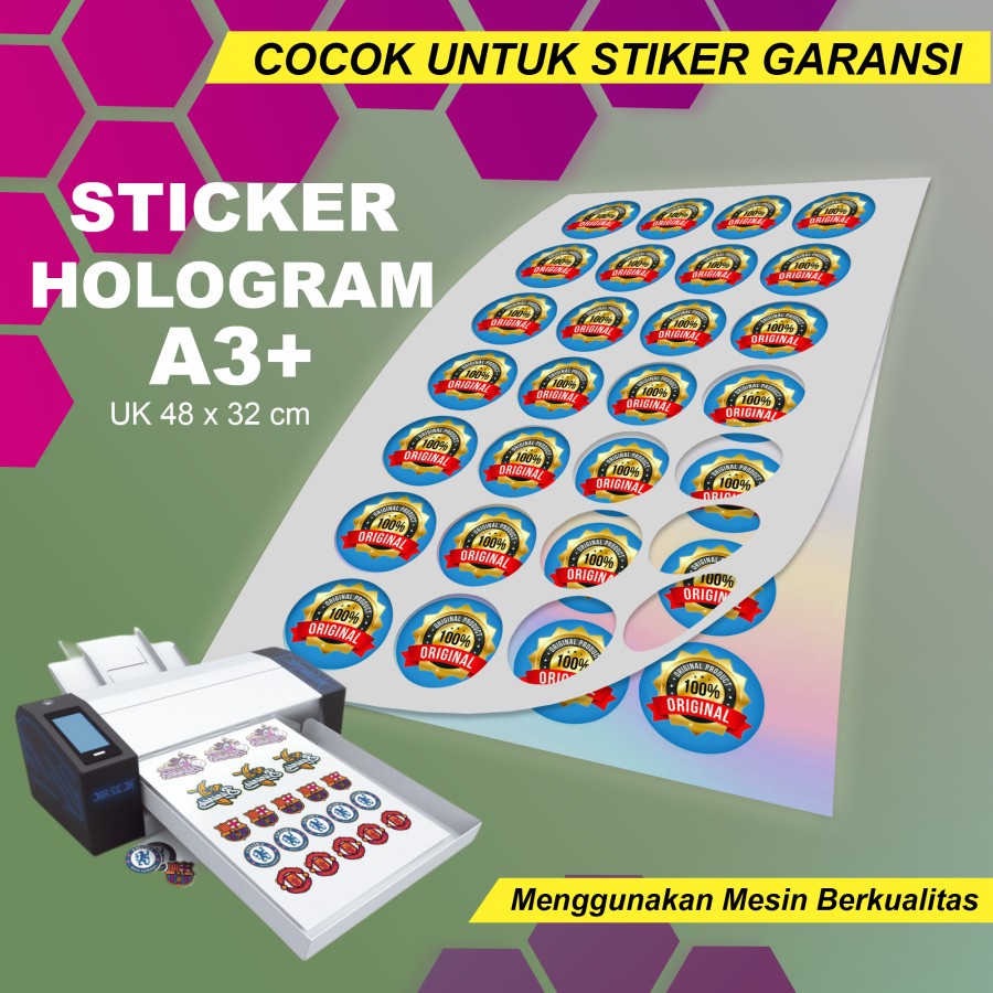 

Cetak Sticker Hologram Rainbow A3+ - Azagi Print