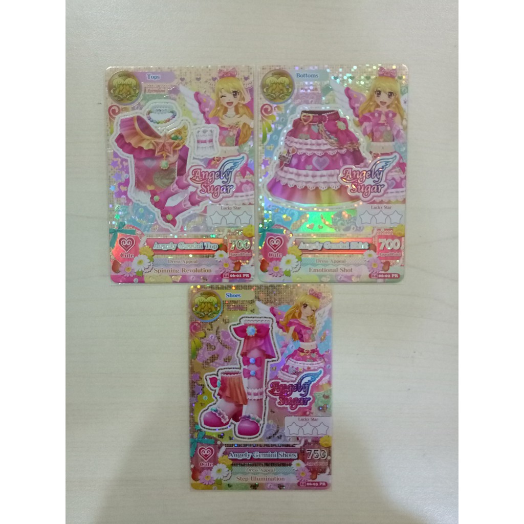 Aikatsu Premium S2V6 Angely Gemini Set (3 Kartu)