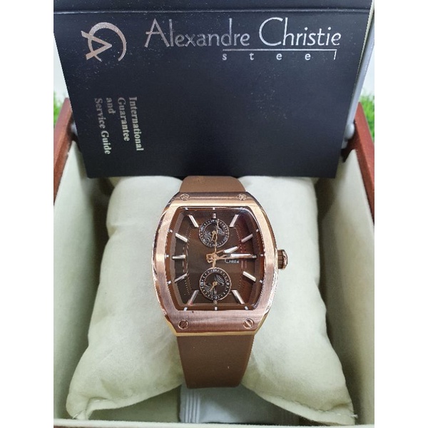 alexandre christie 2944bf rosegold wanita coklat
