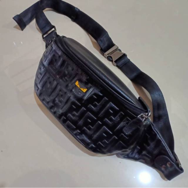 Waistbag Fendi Belt bag Black Embos Premium Bag Leather