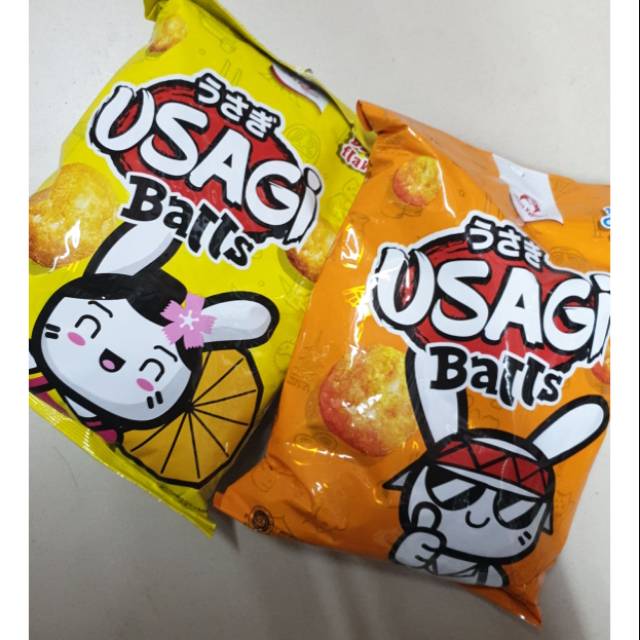 

Usagi balls snack cemilan ciki chiki ball 50 gr rasa keju dan BBQ