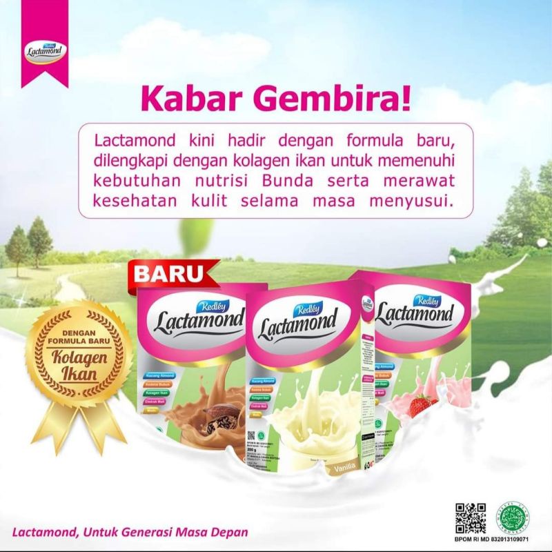 LACTAMOND SUSU  PELANCAR ASI BOOSTER ASI KACANG ALMOND