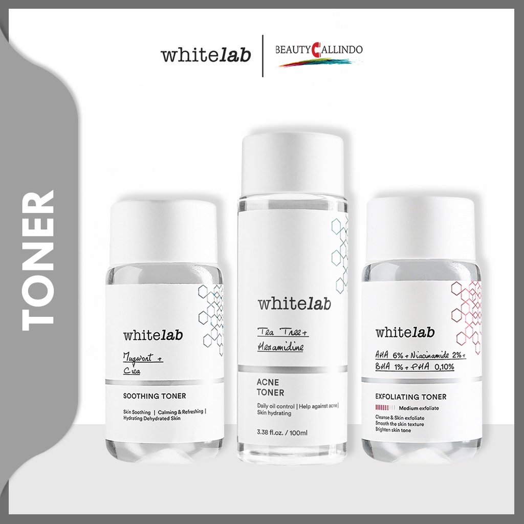 Whitelab Koleksi Toner Wajah | Exfoliating - Soothing Toner