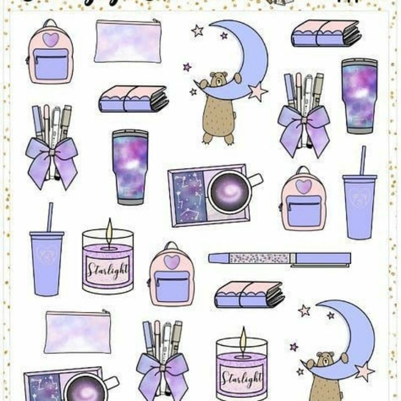 

1pack isi 40pcs sticker sticker