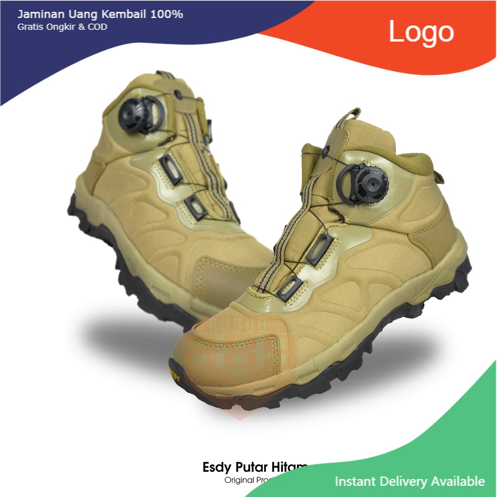 Sepatu Tactical ESDY Putar Sepatu Militer Pasukan Khusus ESDY Original import