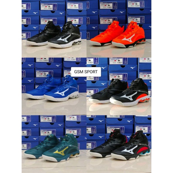 MIZUNO WLZ 6 MID PREMIUM / SEPATU VOLI MIZUNO WAVE LIGHTNING Z6