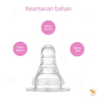 Halobaby Dot Bayi 3.8cm /puting bayi slim neck nipple dot/Bayi Nipple/ Bayi Standar Leher Bayi/empeng bayi