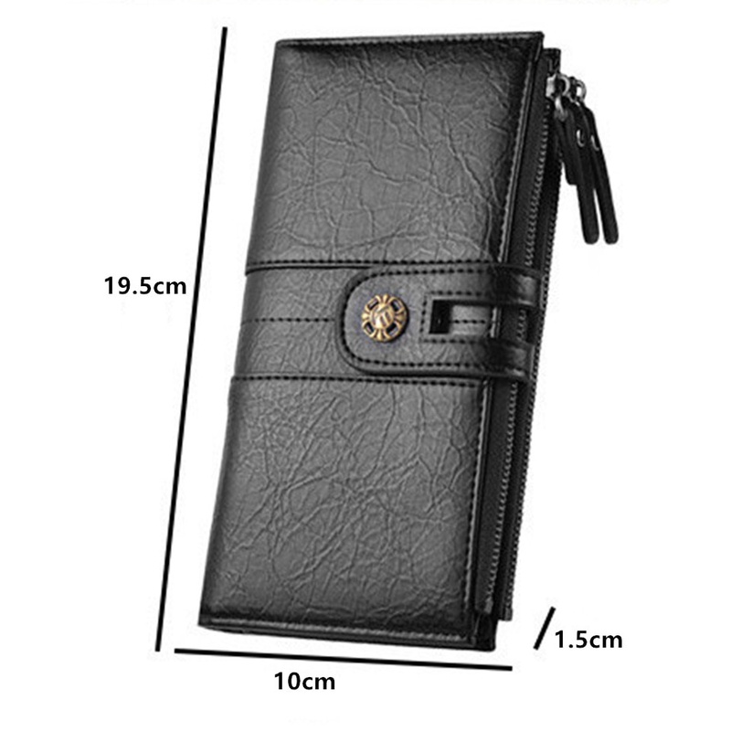 Dompet Panjang Wanita Kulit Elegant Exclusive Design Baru Memiliki lapisan Anti Maling RFID melindungi Kartu Magnetic DEABOLAR 100% Original Dompet Wanita Bahan Kulit asli sapi keren tempat Kartu Emoney ATM Wallet RFID