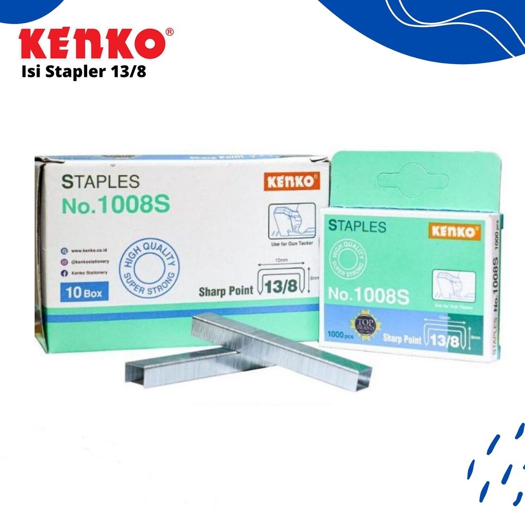 

GG Isi Stapler tembak KENKO No 1008S (13/8)(minimal 10) / Isi Staples