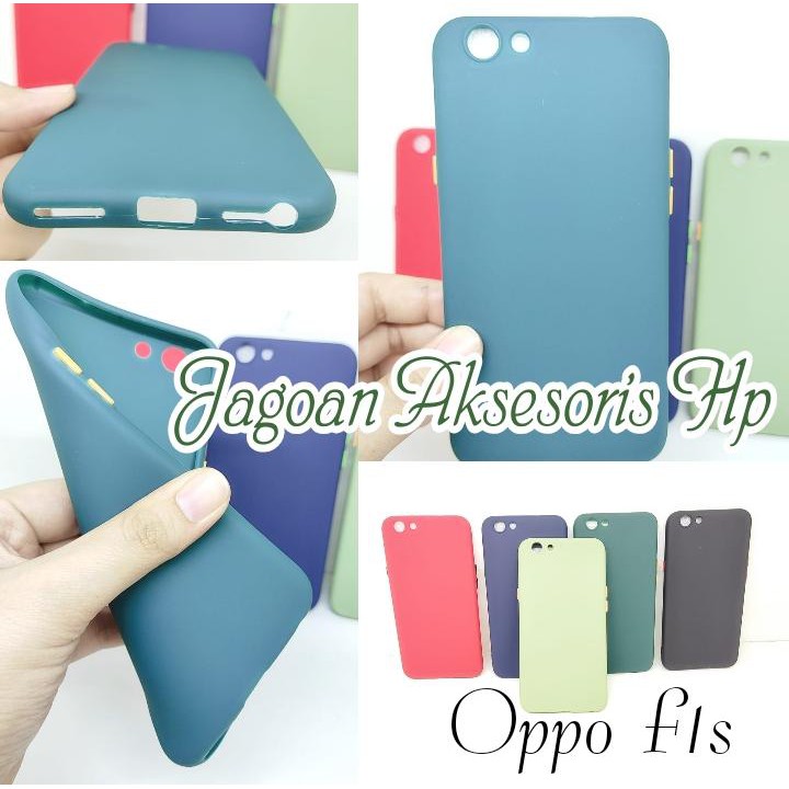 SMPC TPU Candy Oppo F1s A59 A1601 5.5 inch SoftCase Macaron Protection Camera Tombol Warna