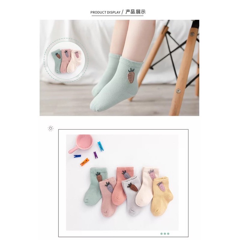 [3 PSG] 0-3 thn | KAOS KAKI BAYI ANAK IMPOR SOCKS LUCU KARAKTER KARTUN UNISEX LGG H Catalog