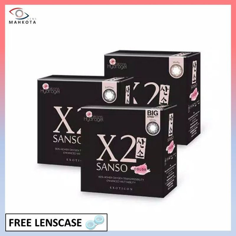 SOFTLENS X2 SANSO MINUS (-6.50 S/D -10.00) BY EXOTICON / MOCHA ESPRESSO EBONY / 14.5MM