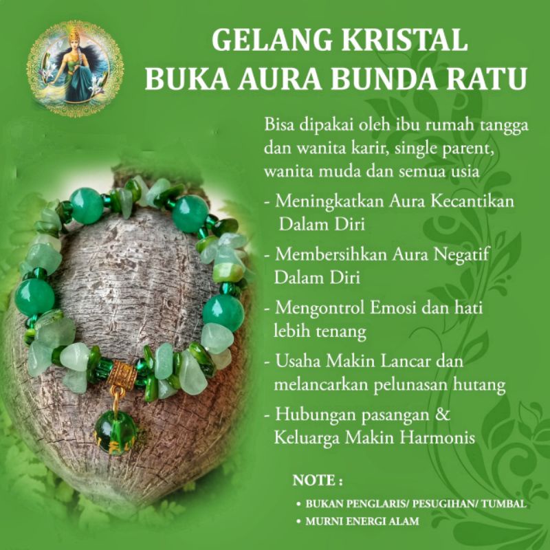 Gelang Crystal Bunda Ratu + Dupa Bunda Ratu