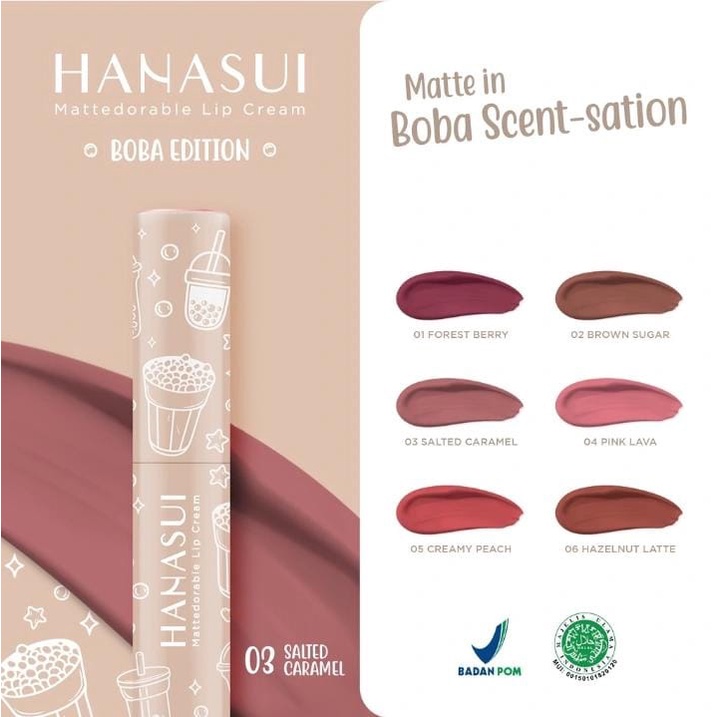 BOBA HANASUI LIPCREAM / HANASUI BOBA LIP CREAM EDITION