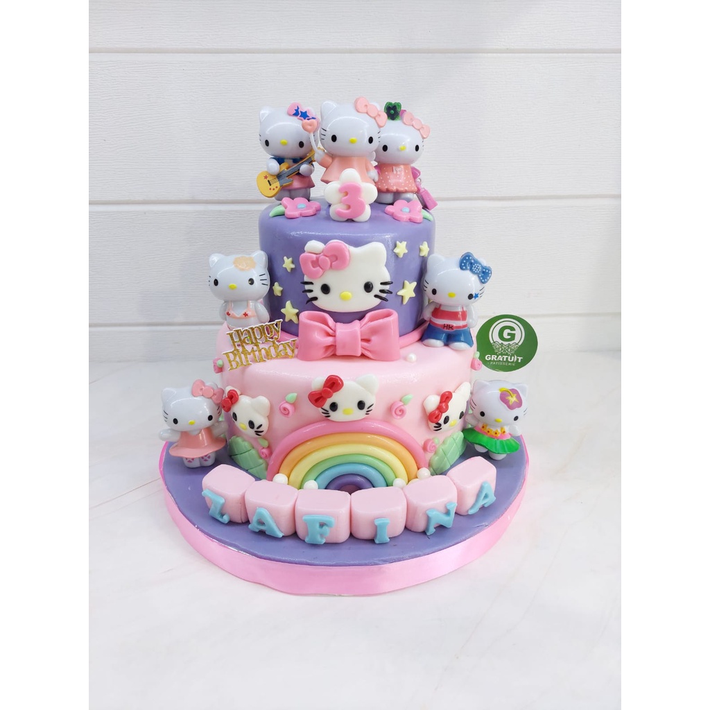

cake hello kitty 15+10cm