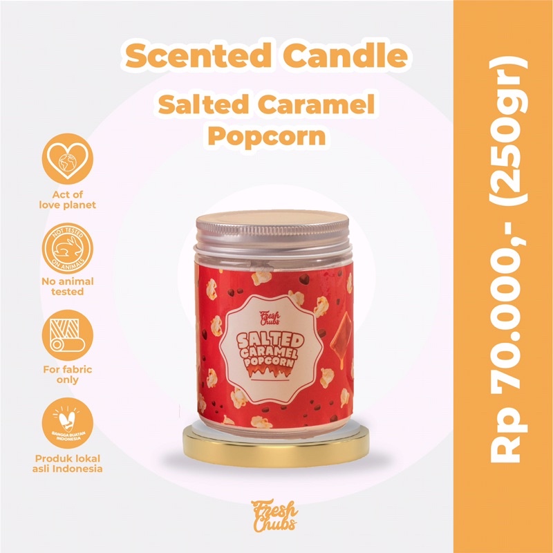 Salted Caramel Popcorn Scented Candle