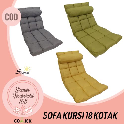 SHENAR  KURSI 6 KOTAK SOFA 6 KOTAK KURSI BANTAL SANTAI LAZY SOFA BED KURSILIPAT BANGKU SOFA LANTAI IN DOR DAN OUT DOR SERBAGUNA MULTIFUNGSI UNIK 3D - BISA COD